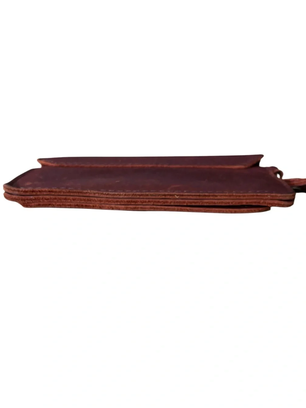 Portland Leather Company Lily Cognac Leather Wristlet / Wallet